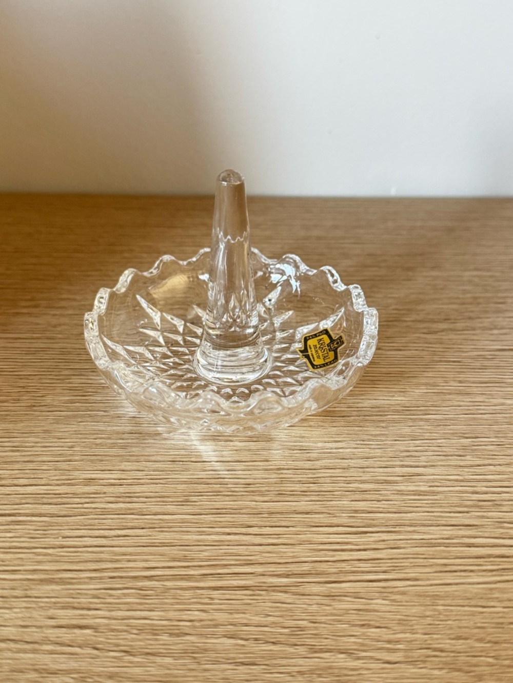Clear Glass Ring Holder Dish